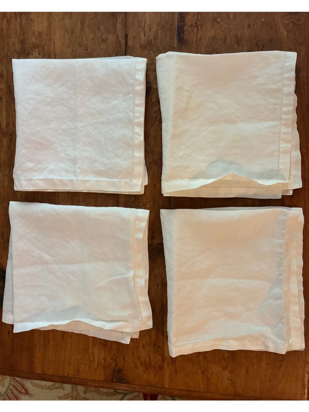 4 - Vintage 1900-1930’s Linen Napkins